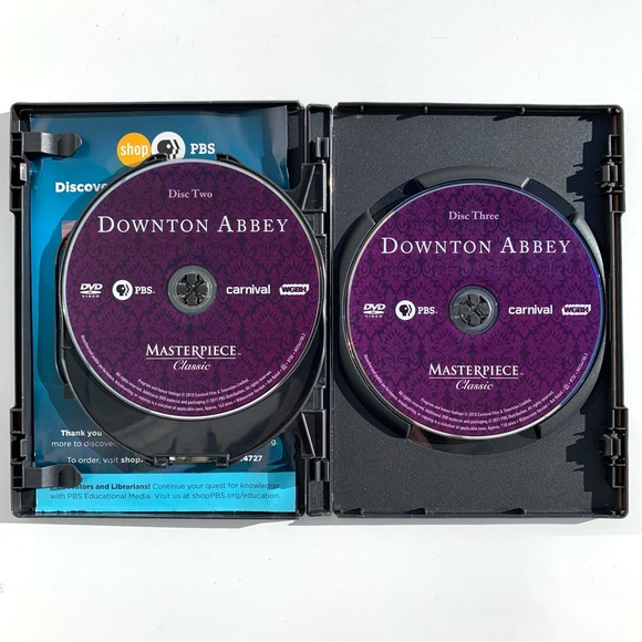 🦋 Downton Abbey Seasons 1 and 2 DVD PBS Masterpiece Classic Original UK Edition - Picture 4 of 9
